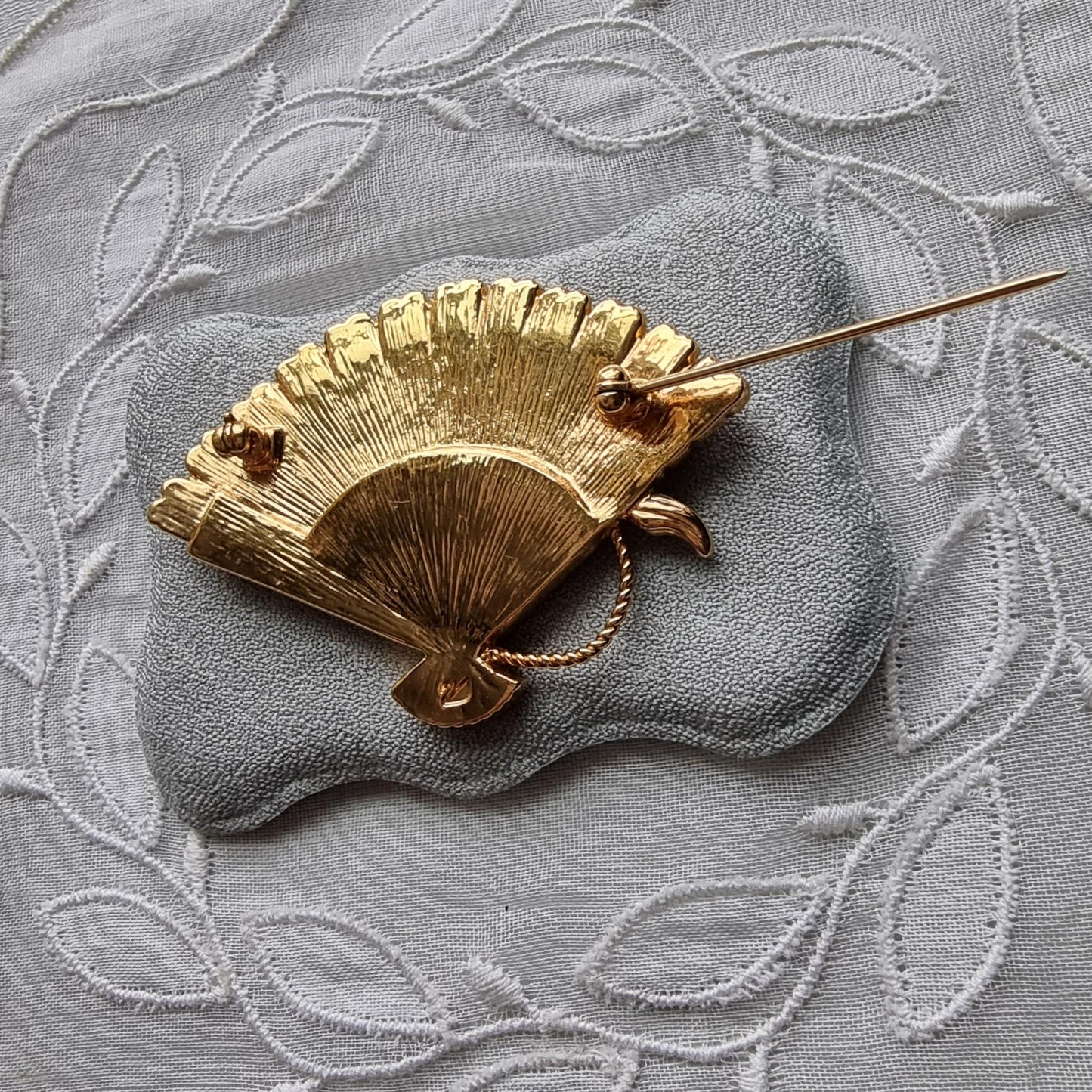 Brooch - Swarovski Crystal Fan Brooch