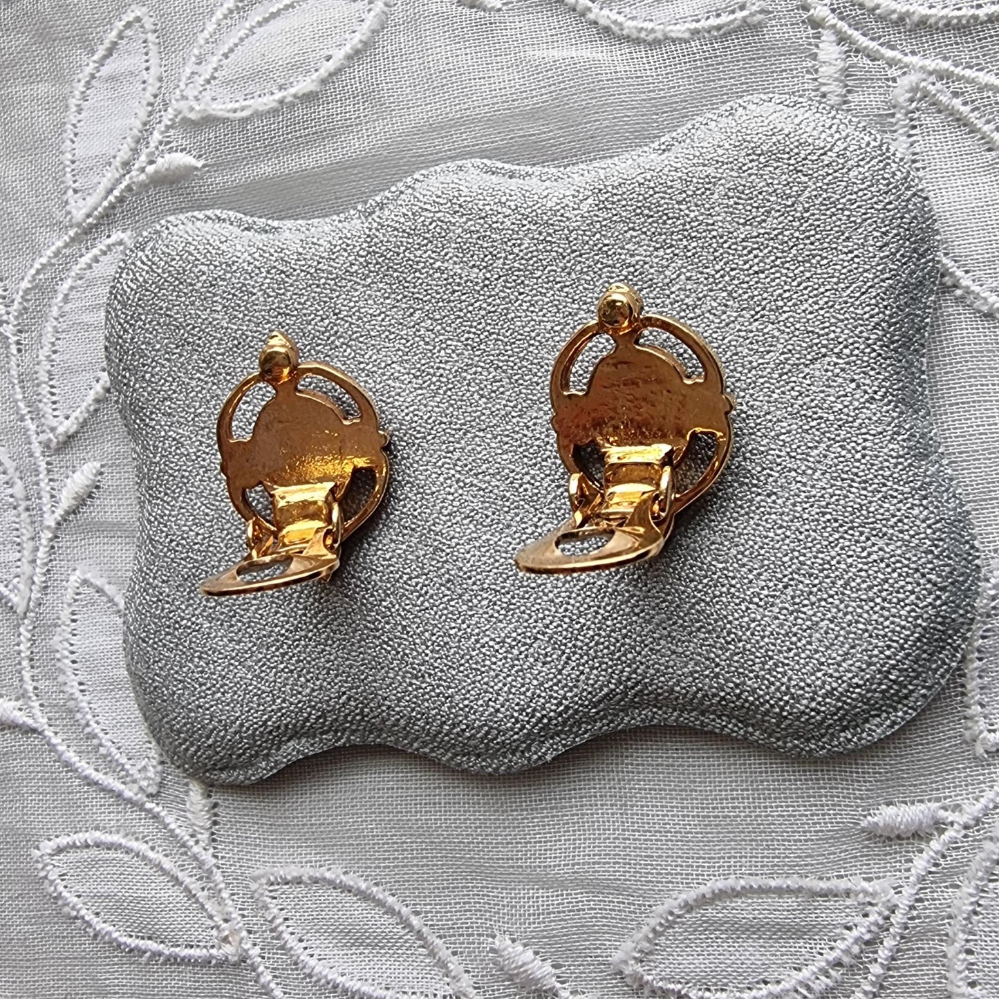 Set - Gold Freshwater Pearl and Garnet Beads Necklace and Garnet Earrings