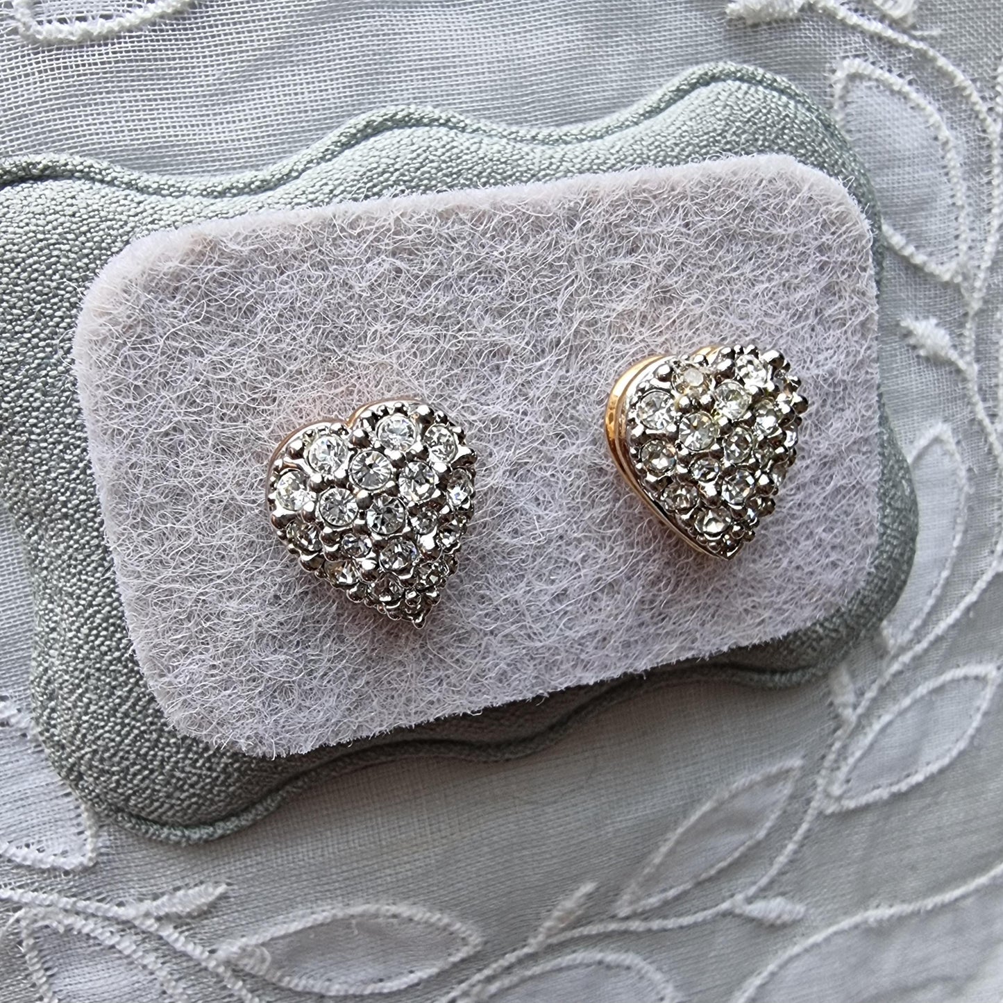 Posts - Swarovski Crystal Heart Stud Earrings