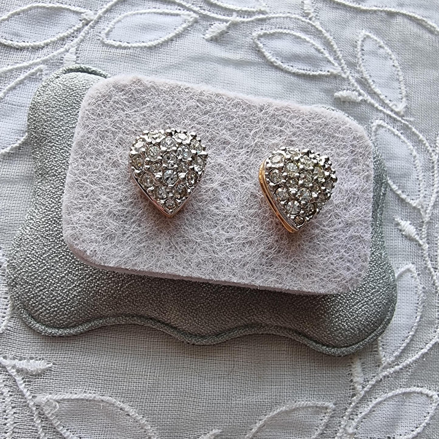 Posts - Swarovski Crystal Heart Stud Earrings