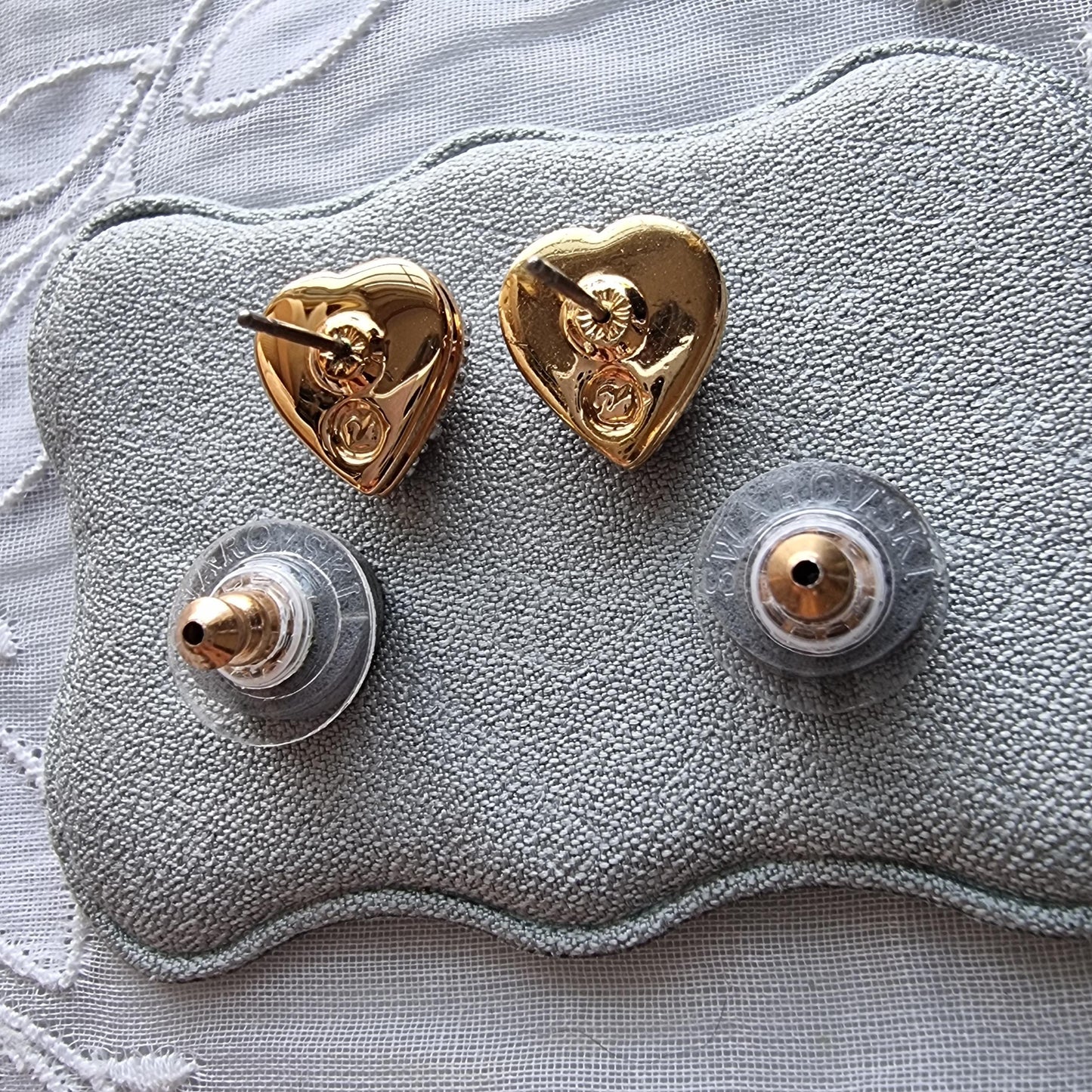 Posts - Swarovski Crystal Heart Stud Earrings