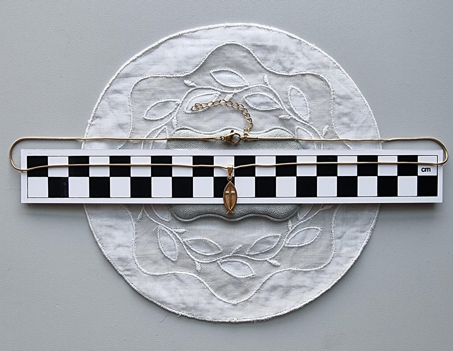 Necklace - Christian Fish Cross Pendant Necklace