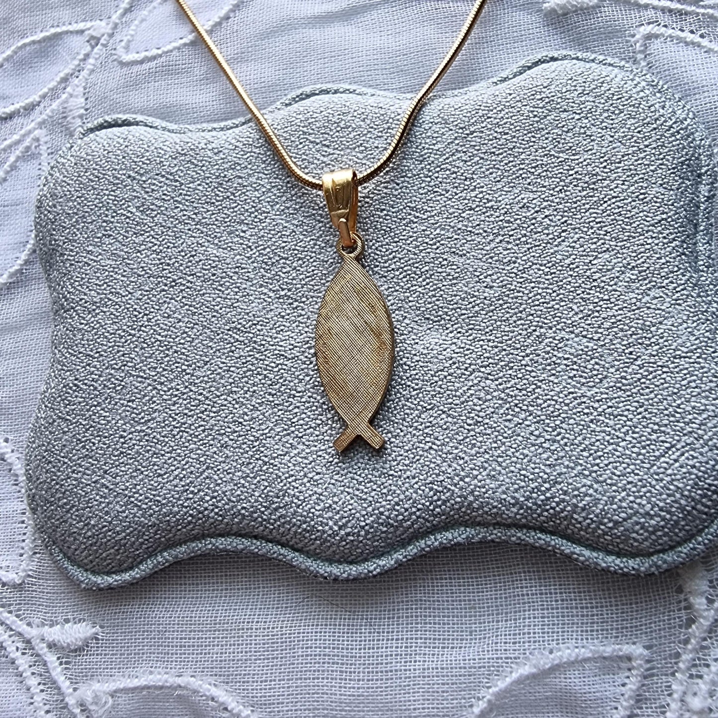 Necklace - Christian Fish Cross Pendant Necklace