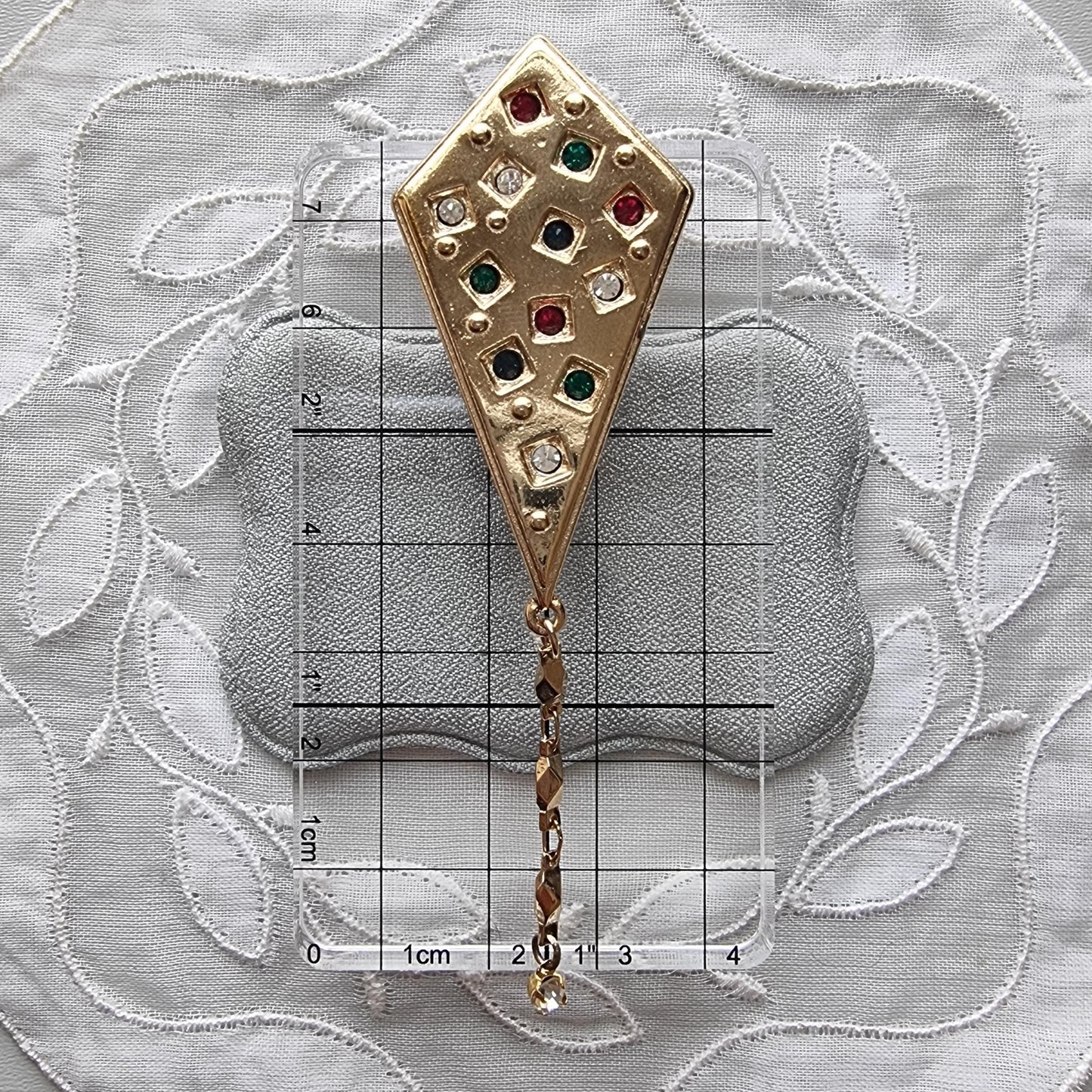 Brooch - Multicoloured Crystal Kite Brooch