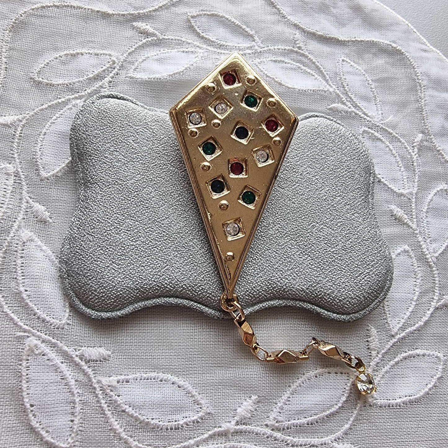 Brooch - Multicoloured Crystal Kite Brooch