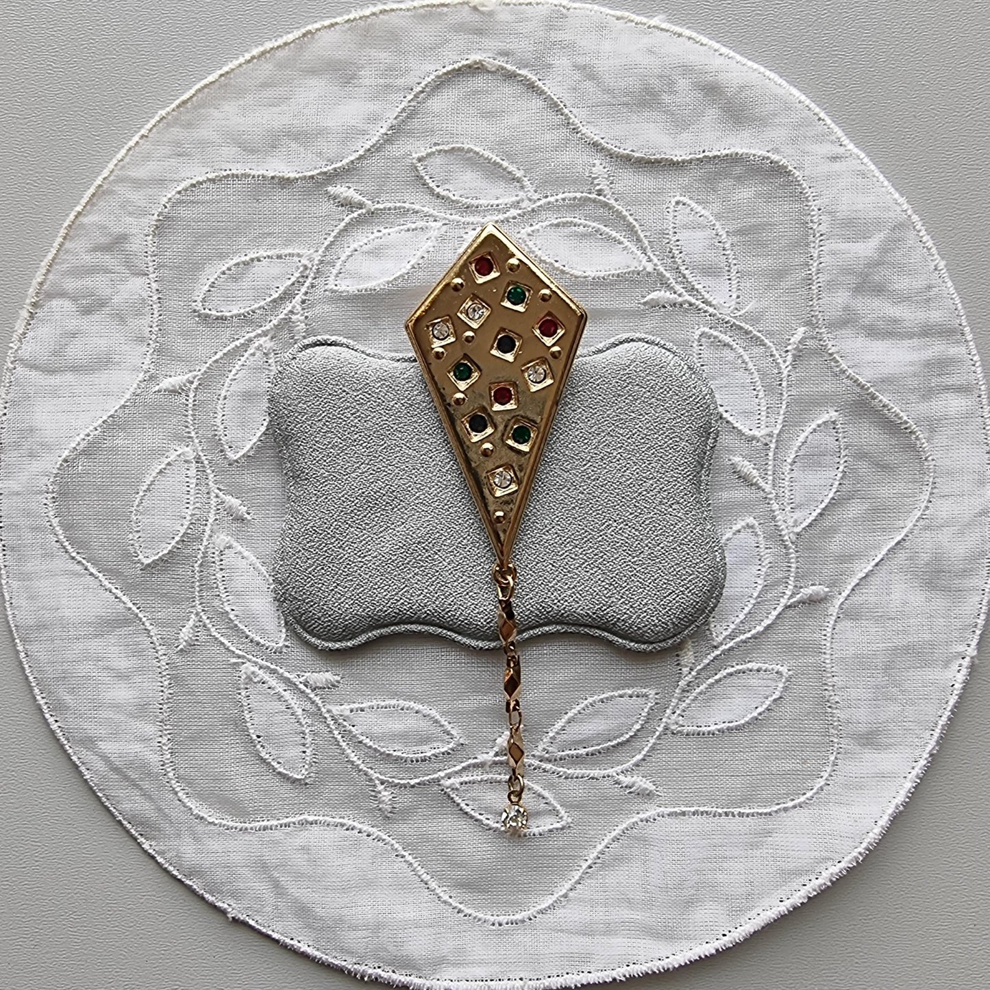 Brooch - Multicoloured Crystal Kite Brooch