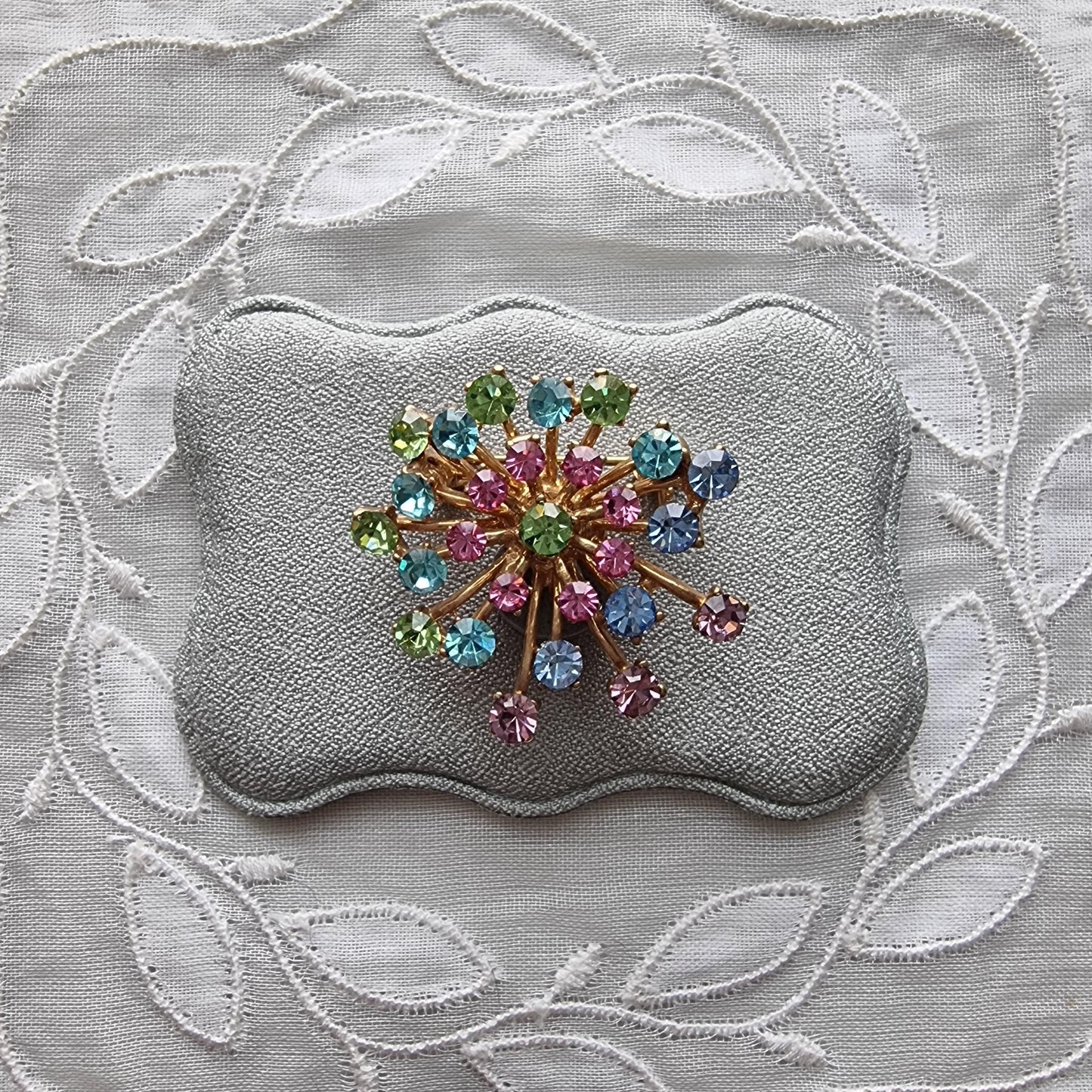 Brooch - Multicoloured Crystal Spray Brooch