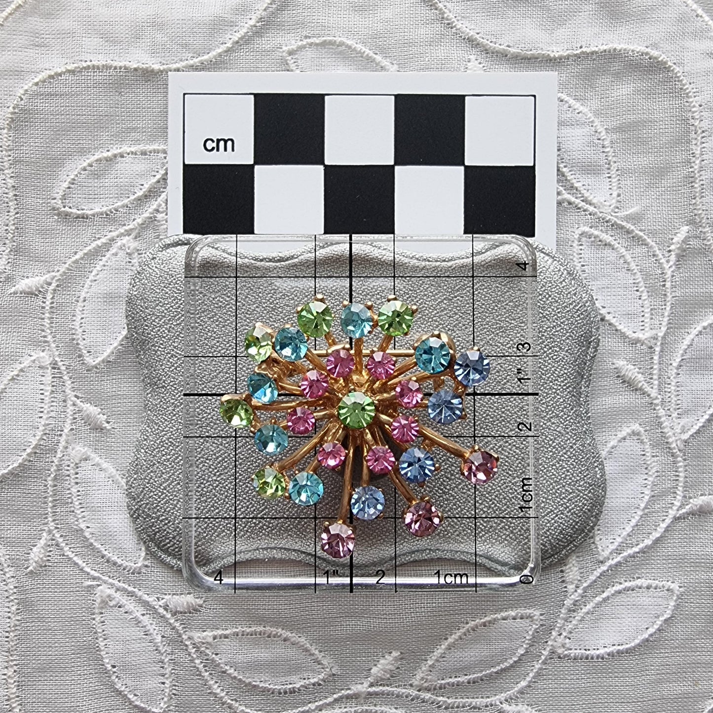 Brooch - Multicoloured Crystal Spray Brooch