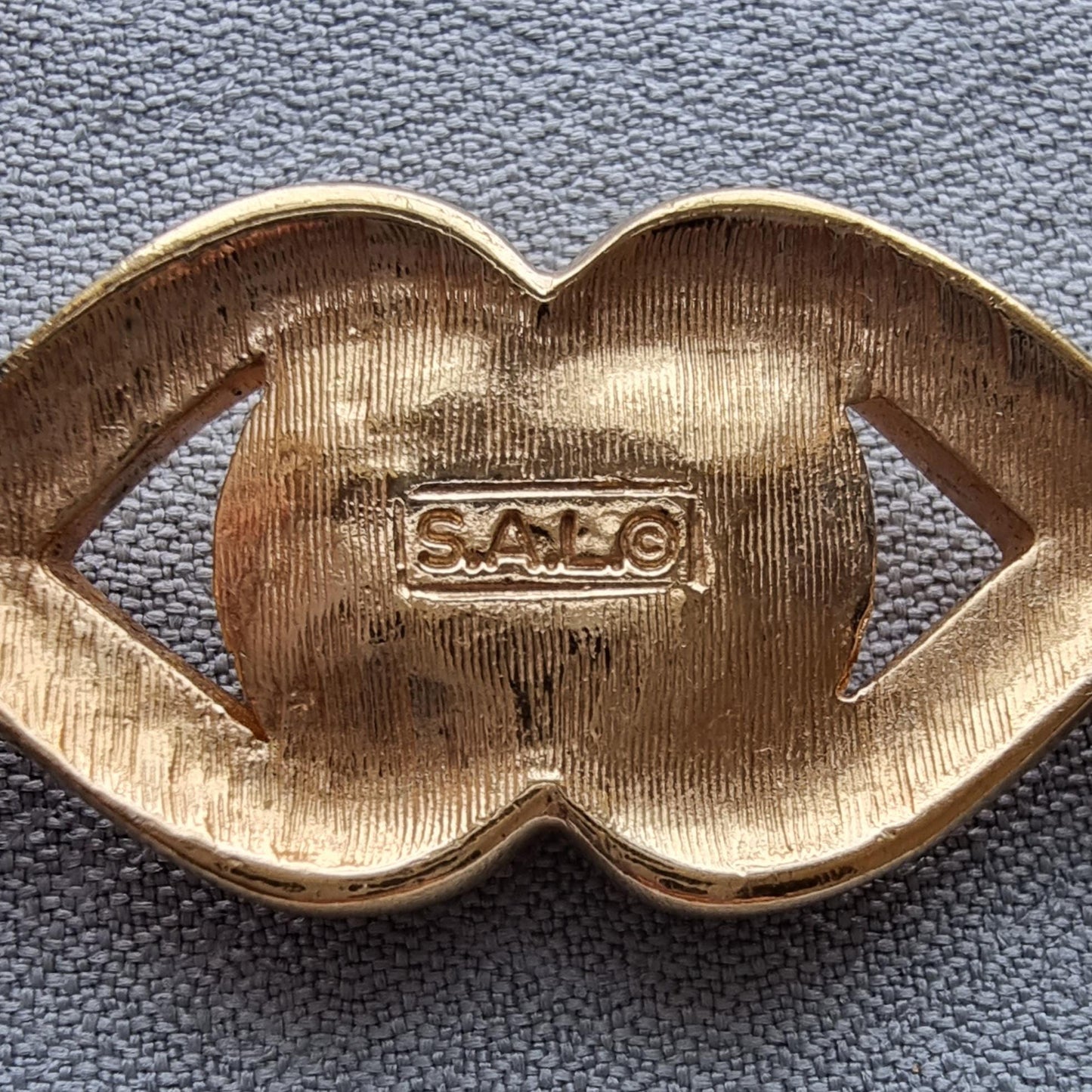 Brooch - Swarovski S.A.L. Black Enamel and Crystals Ribbon Bar Brooch