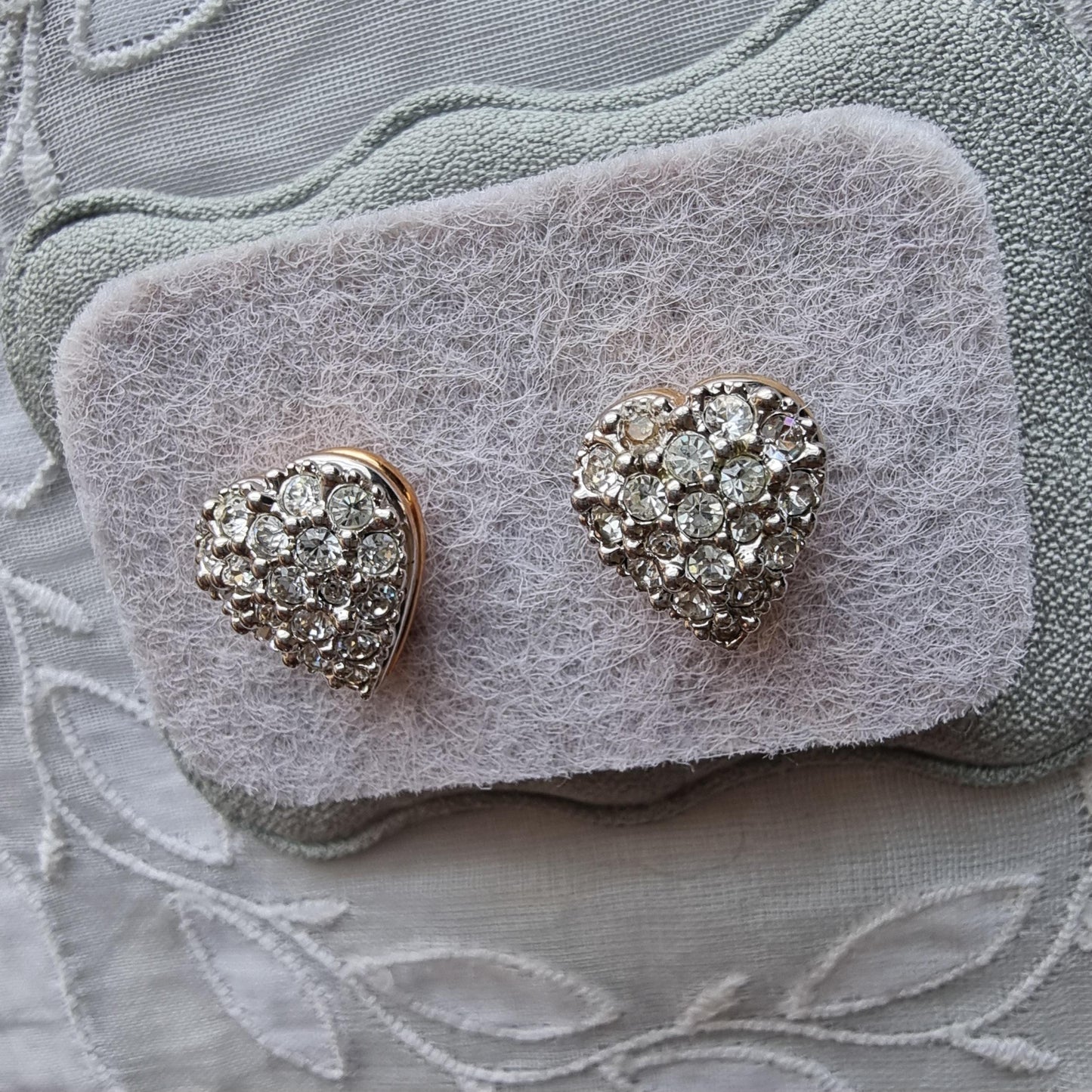 Posts - Swarovski Crystal Heart Stud Earrings