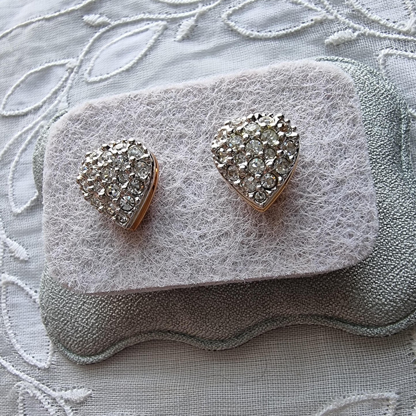 Posts - Swarovski Crystal Heart Stud Earrings