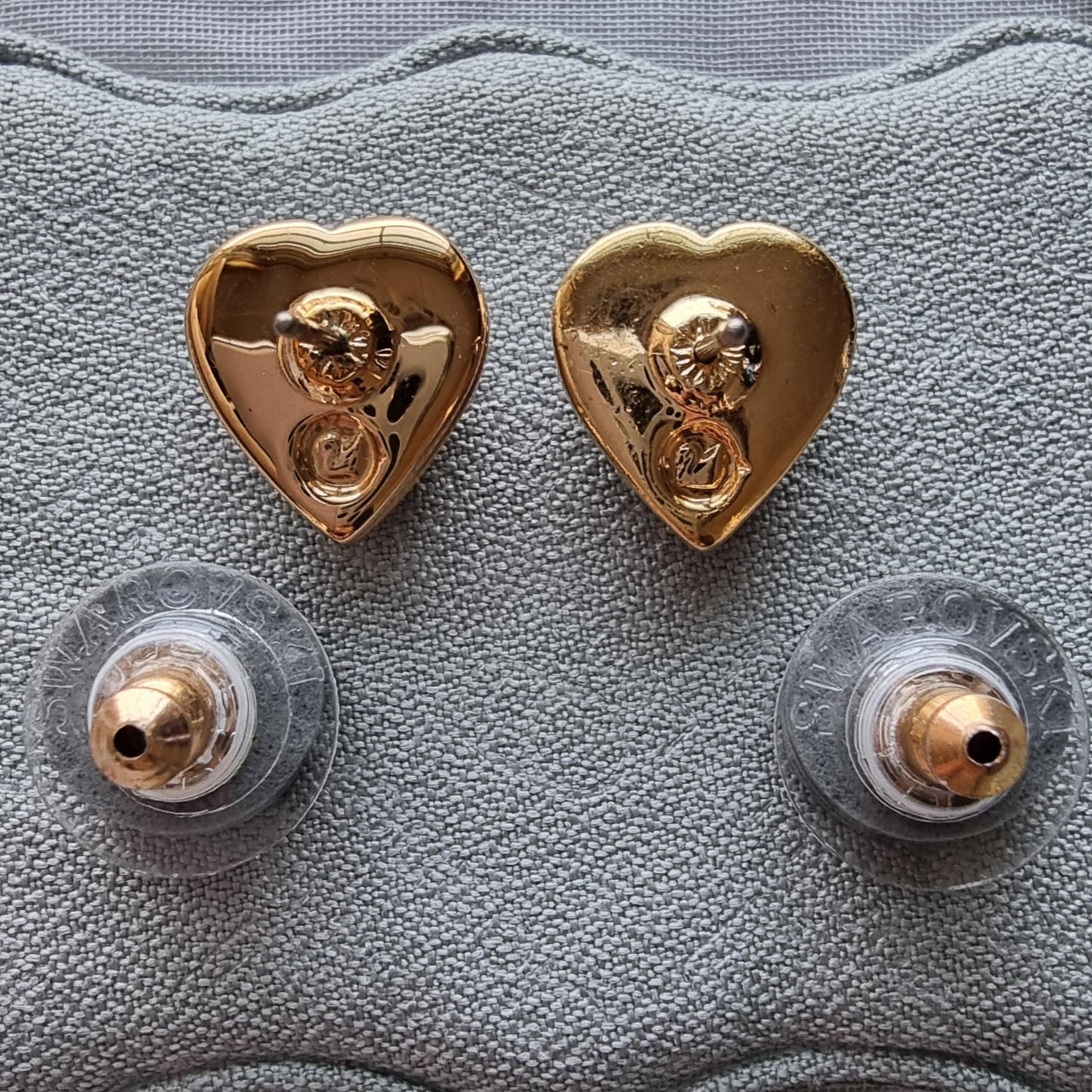 Posts - Swarovski Crystal Heart Stud Earrings