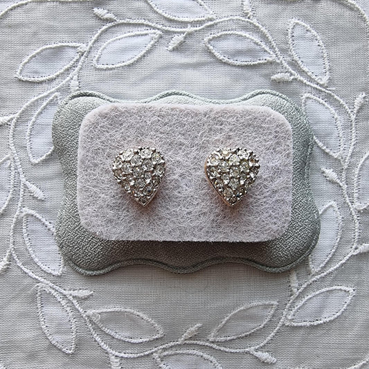 Posts - Swarovski Crystal Heart Stud Earrings