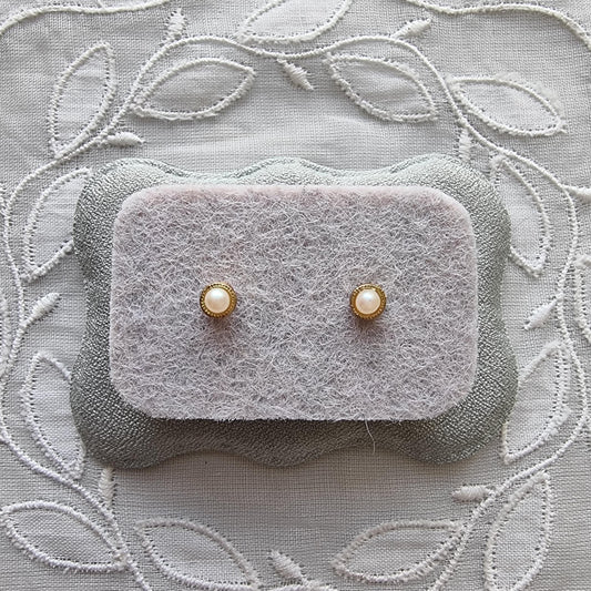 Posts - Tiny Faux Pearl Stud Earrings