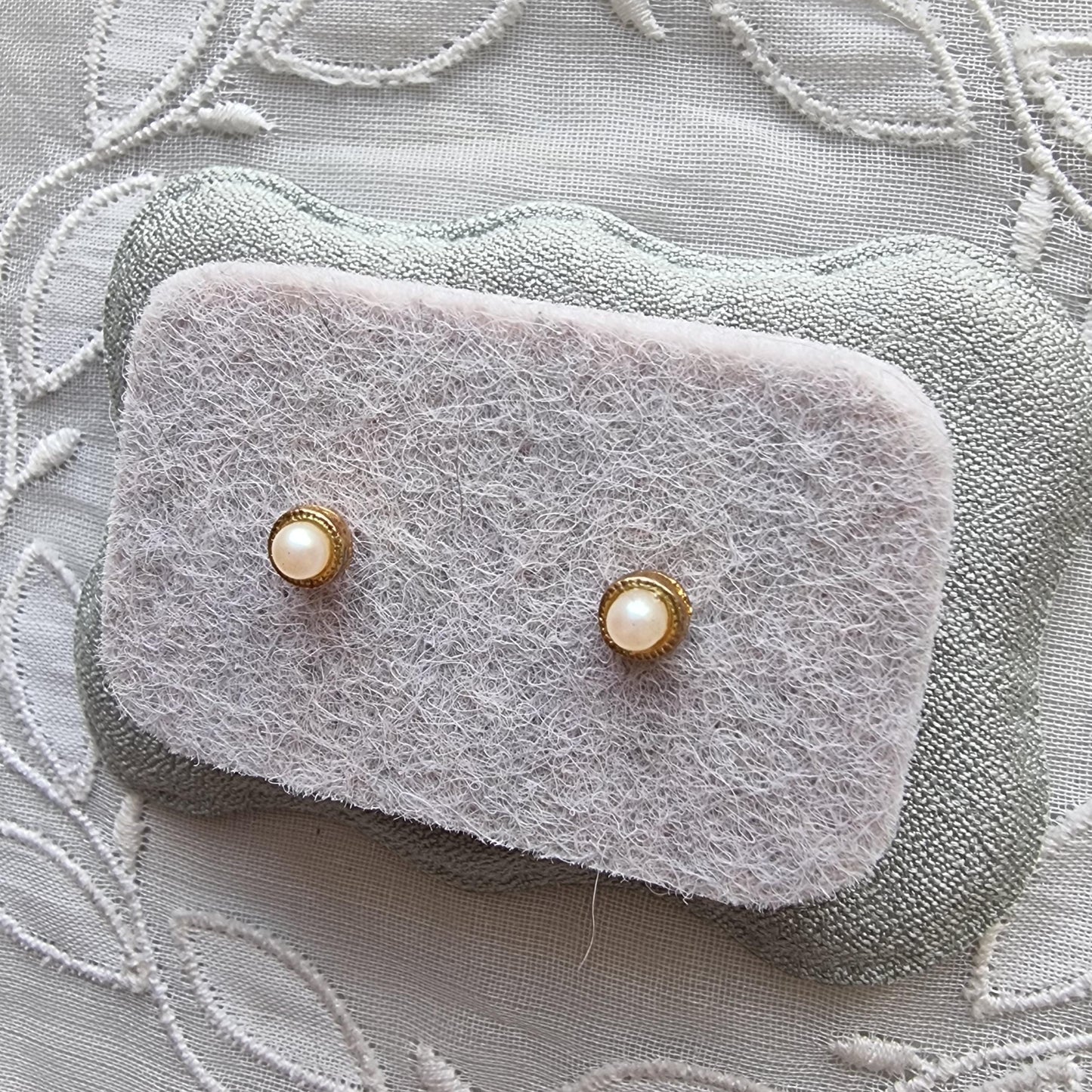 Posts - Tiny Faux Pearl Stud Earrings