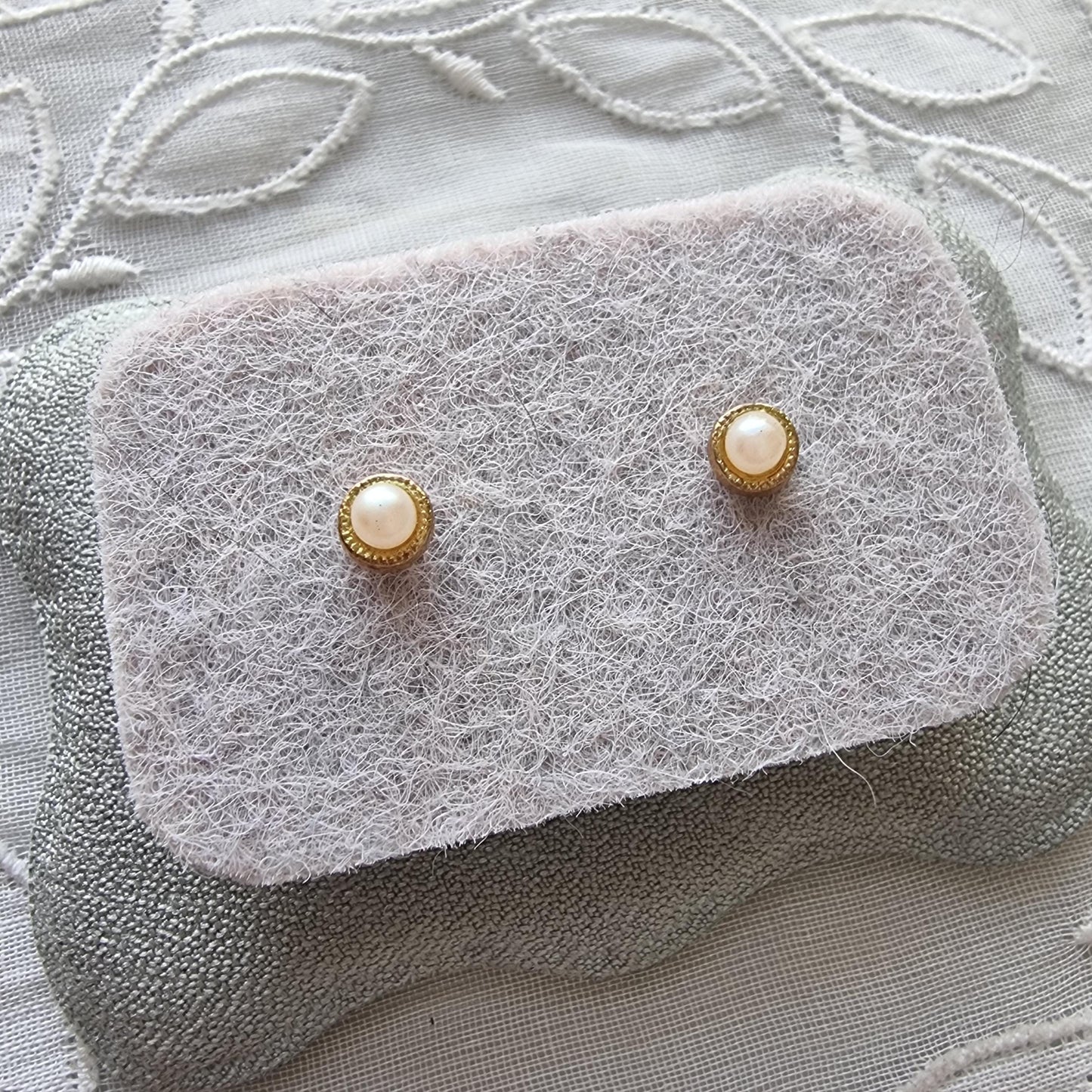 Posts - Tiny Faux Pearl Stud Earrings