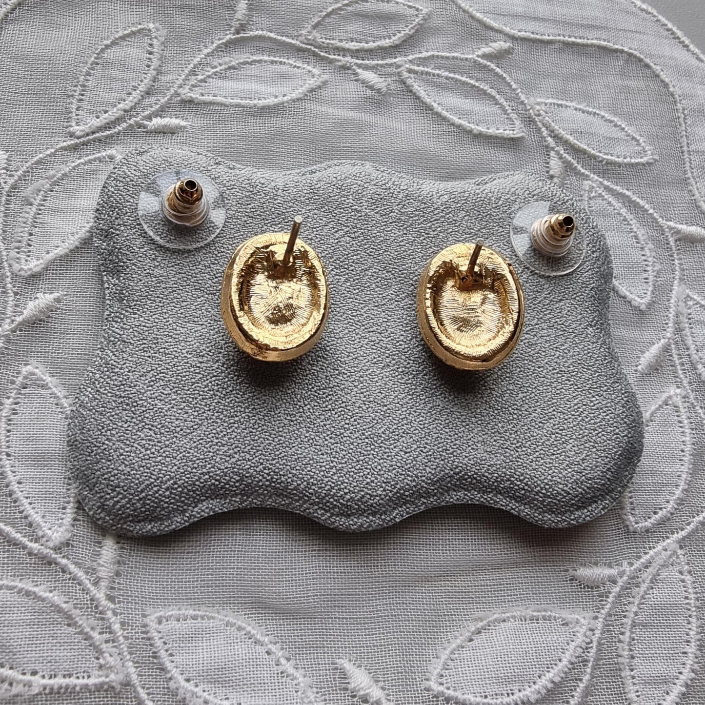 Posts - Fire Opal Crystal Halo Stud Earrings