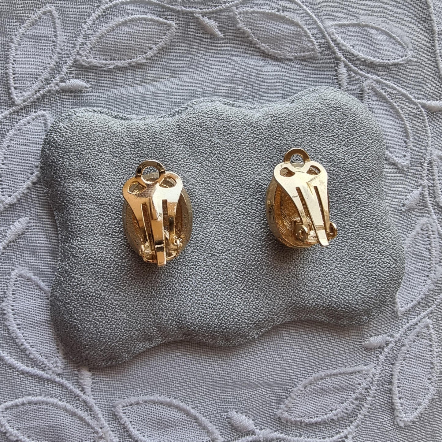 Clip on - Purple and Clear Crystals Clip On Earrings