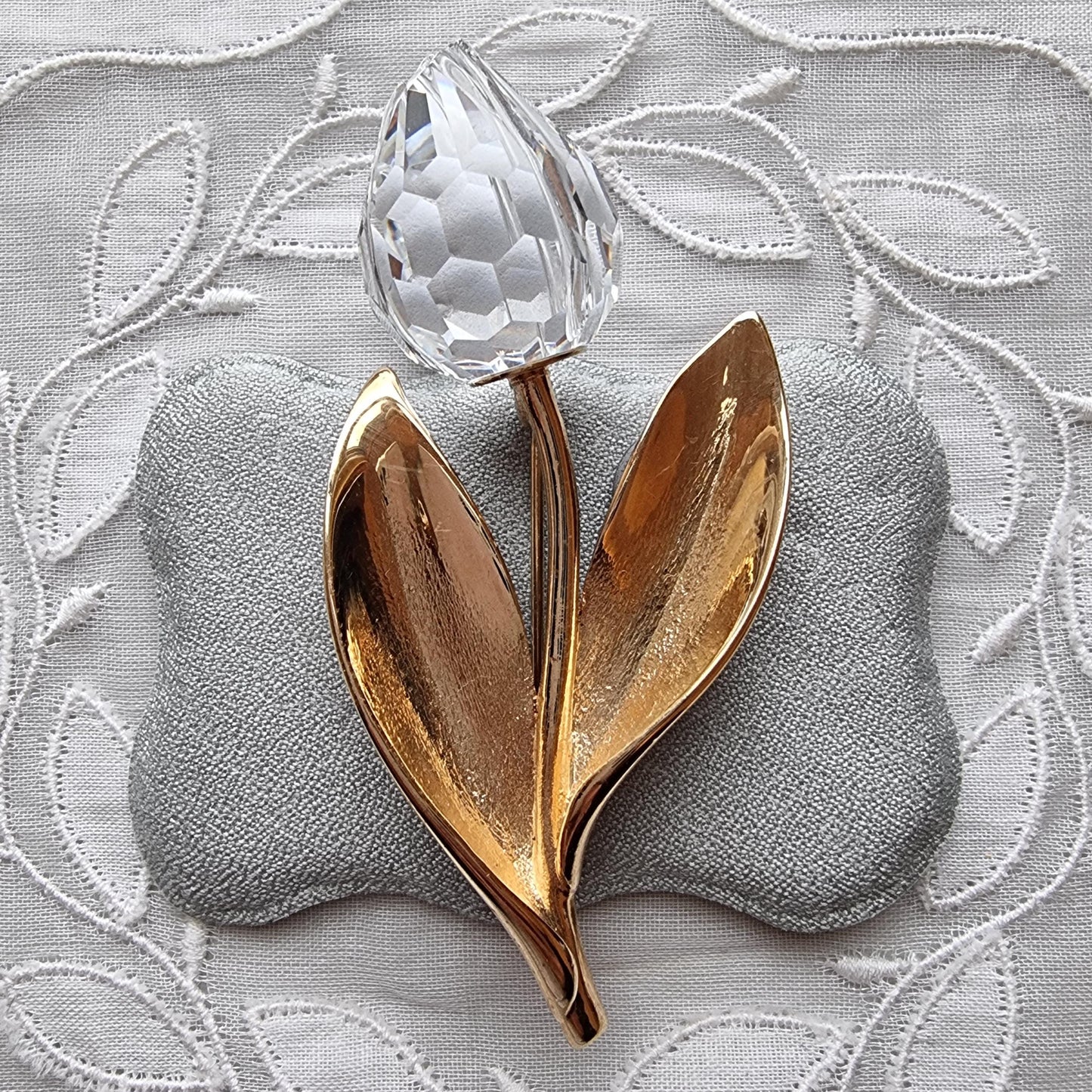 Brooch - Swarovski Crystal Tulip Brooch