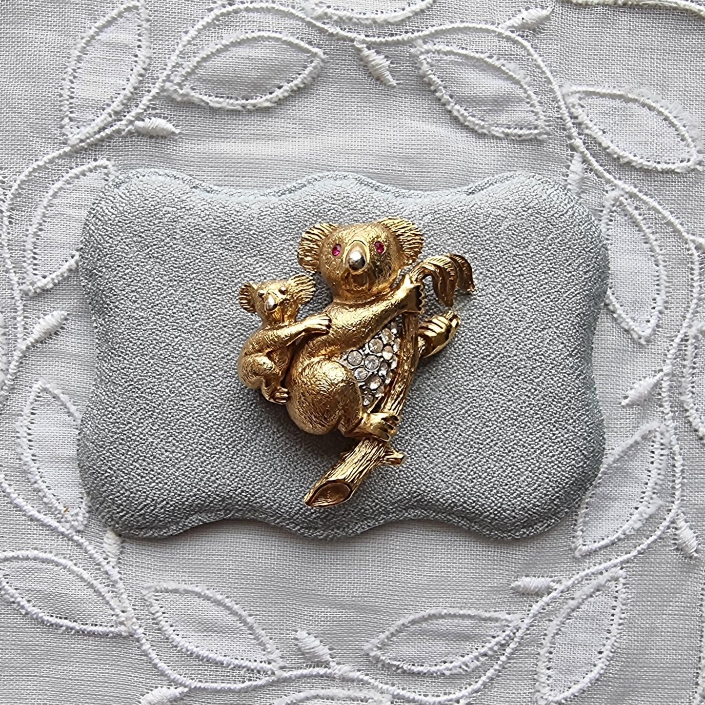 Brooch - Attwood and Sawyer Mother and Baby Koala Brooch
