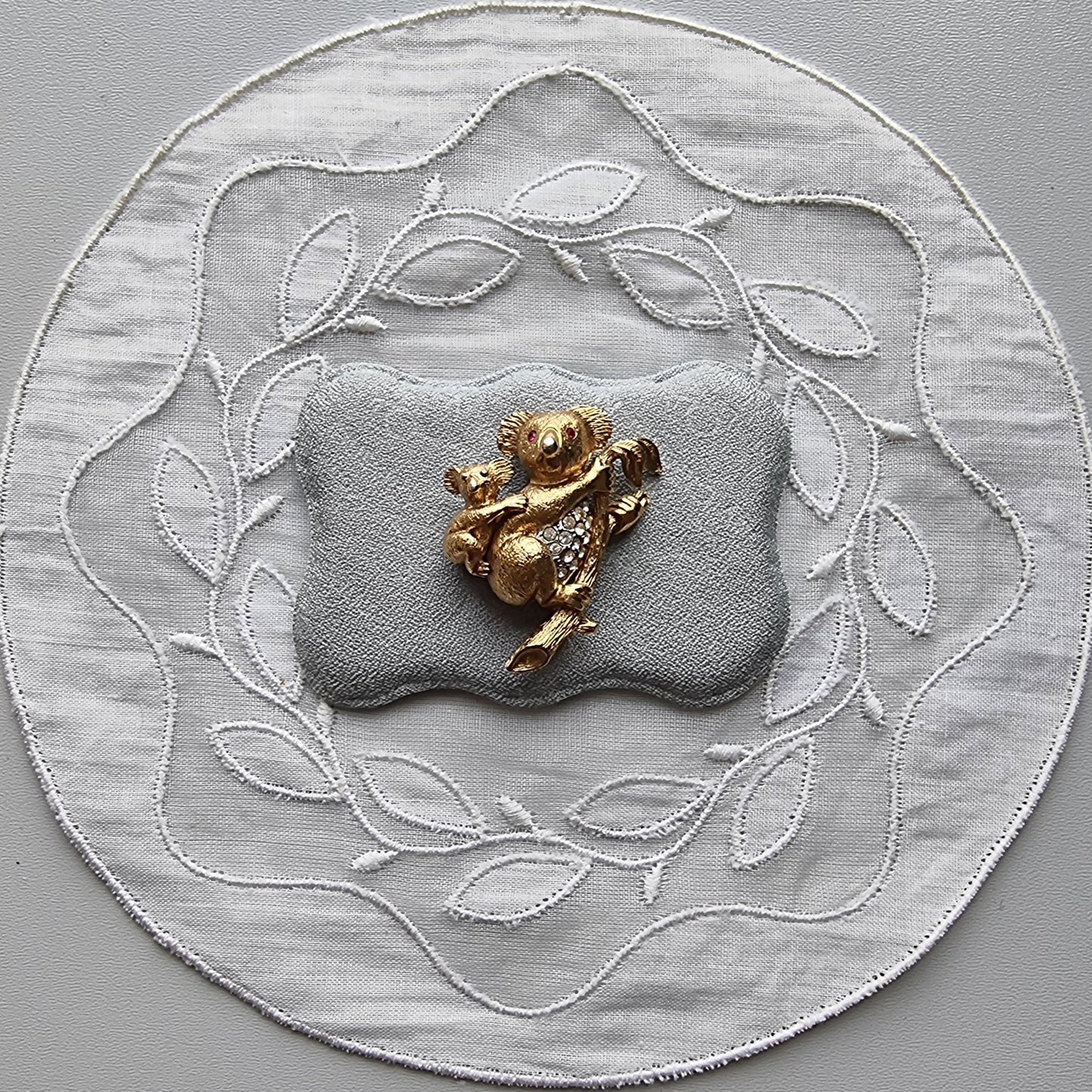 Brooch - Attwood and Sawyer Mother and Baby Koala Brooch