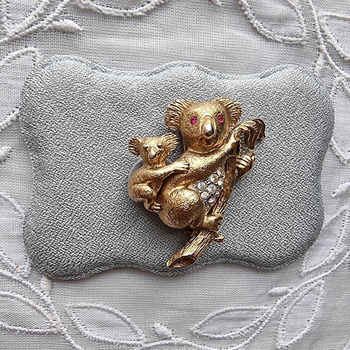 Brooch - Attwood and Sawyer Mother and Baby Koala Brooch