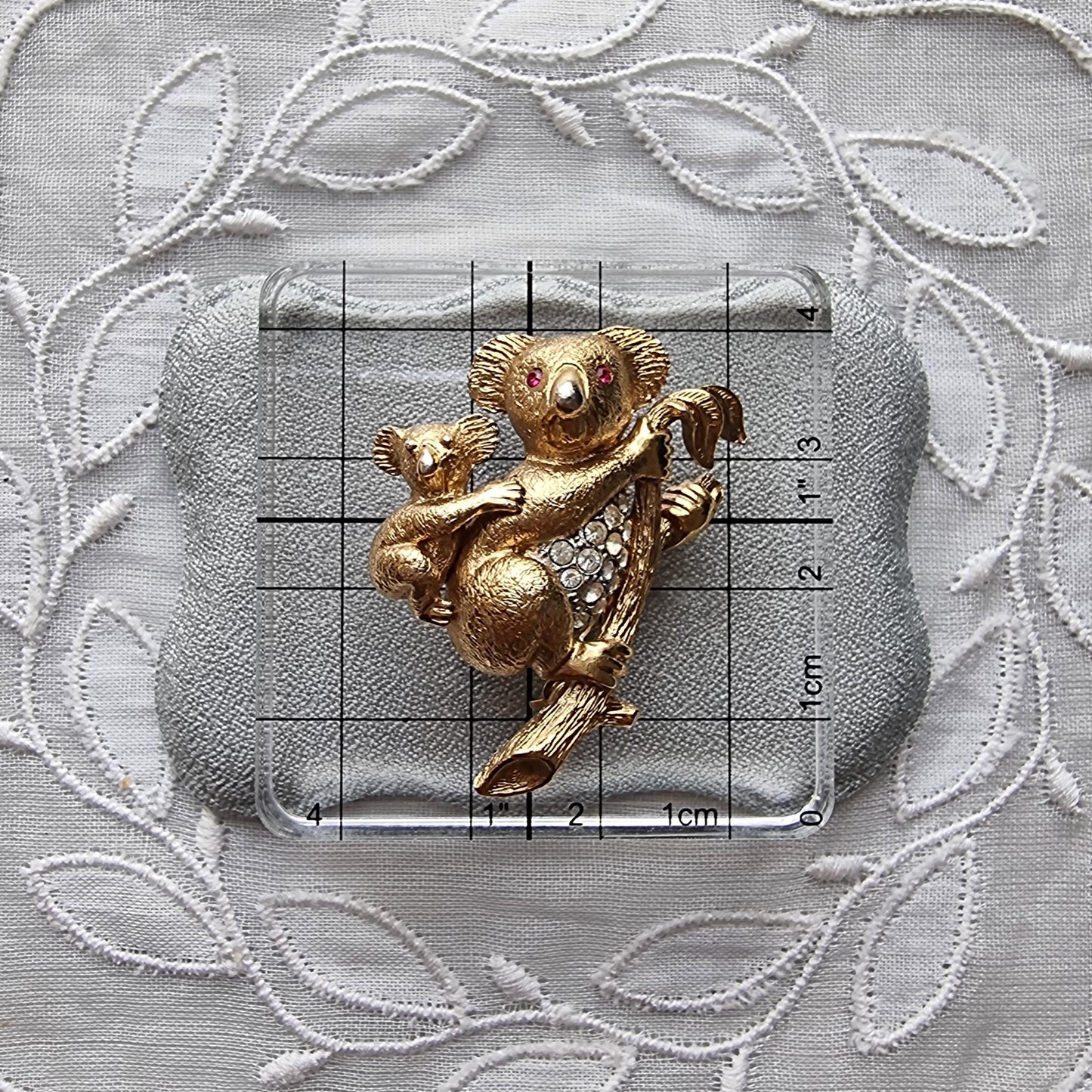 Brooch - Attwood and Sawyer Mother and Baby Koala Brooch