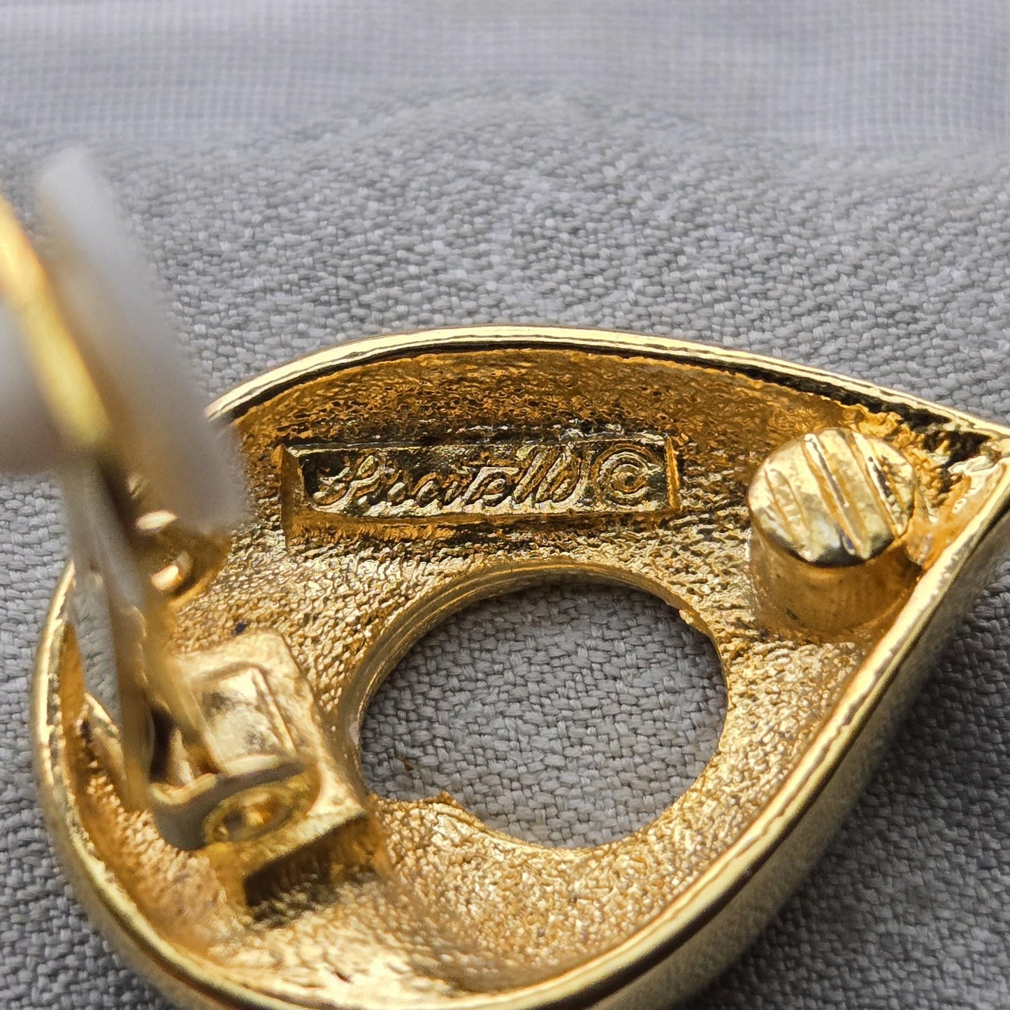 Clip on - Piscitelli Gold and Crystals Clip On Earrings