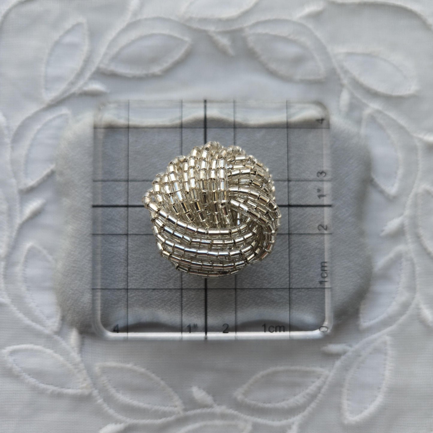 Clip on - Clear Beads Knot Clip On Earrings