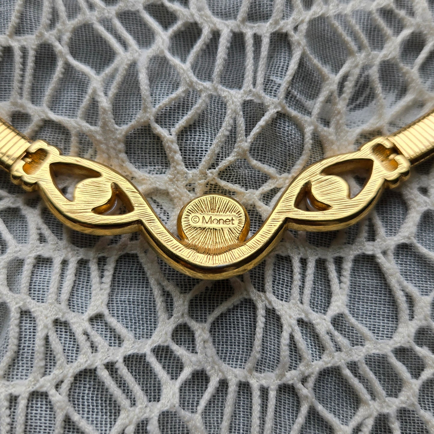 Necklace - Monet Pearl and Crystals Statement Necklace